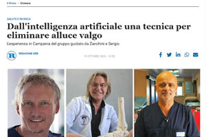 Inteligenza artificiale - Prof. Fabio Zanchini alluce valgo miniinvasiva 
- ROMA